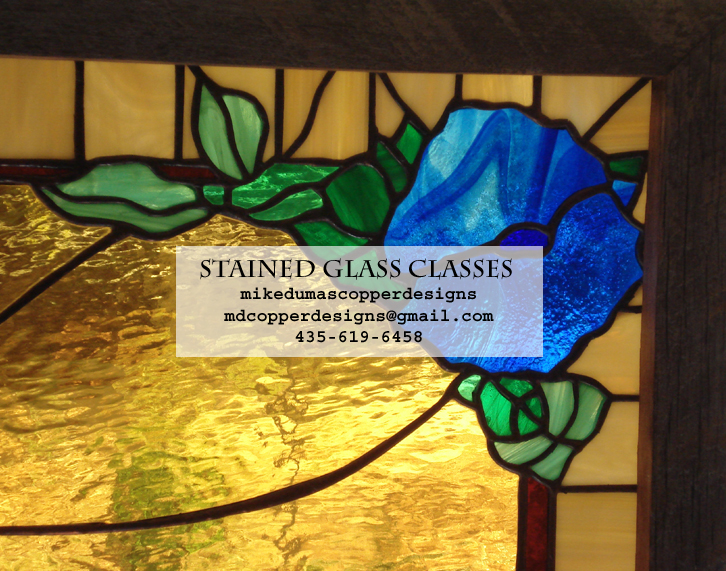 Glass class information at Mike Dumas Copper Designs.