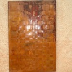 Woven copper wall art // contemporary organic art by Mike Dumas Copper Designs.