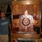 Copper Ghost Train Water Feature by Mike Dumas Copper Designs Inc. http://mikedumascopperdesigns.com/blog
