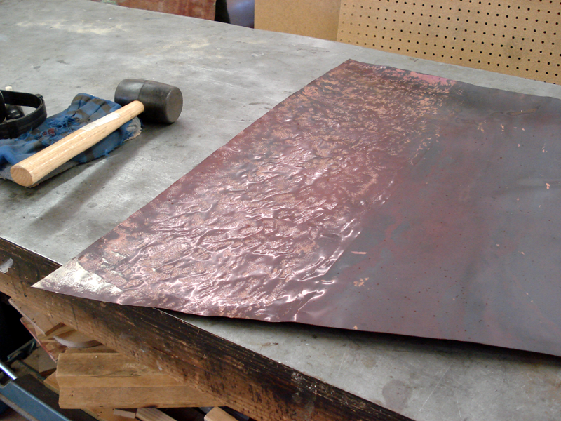 Copper Panels; Hand Worked and Finished Mike Dumas Copper Designs Blog