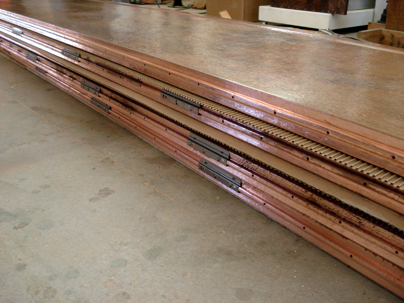 Copper Garage Doors Stacked