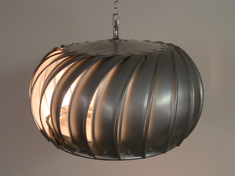 Steel Chandelier Top View