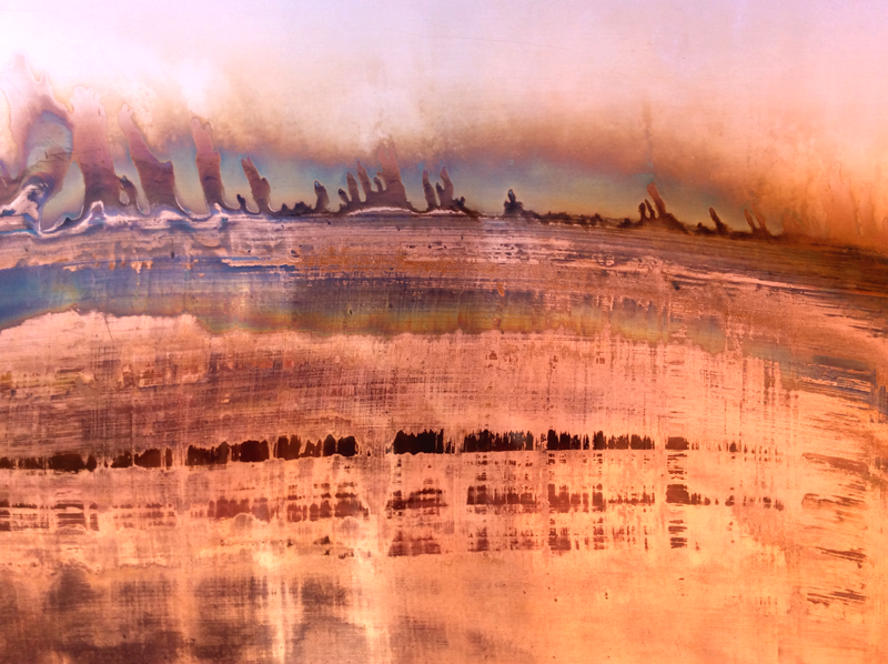 Solar Flare Copper Art