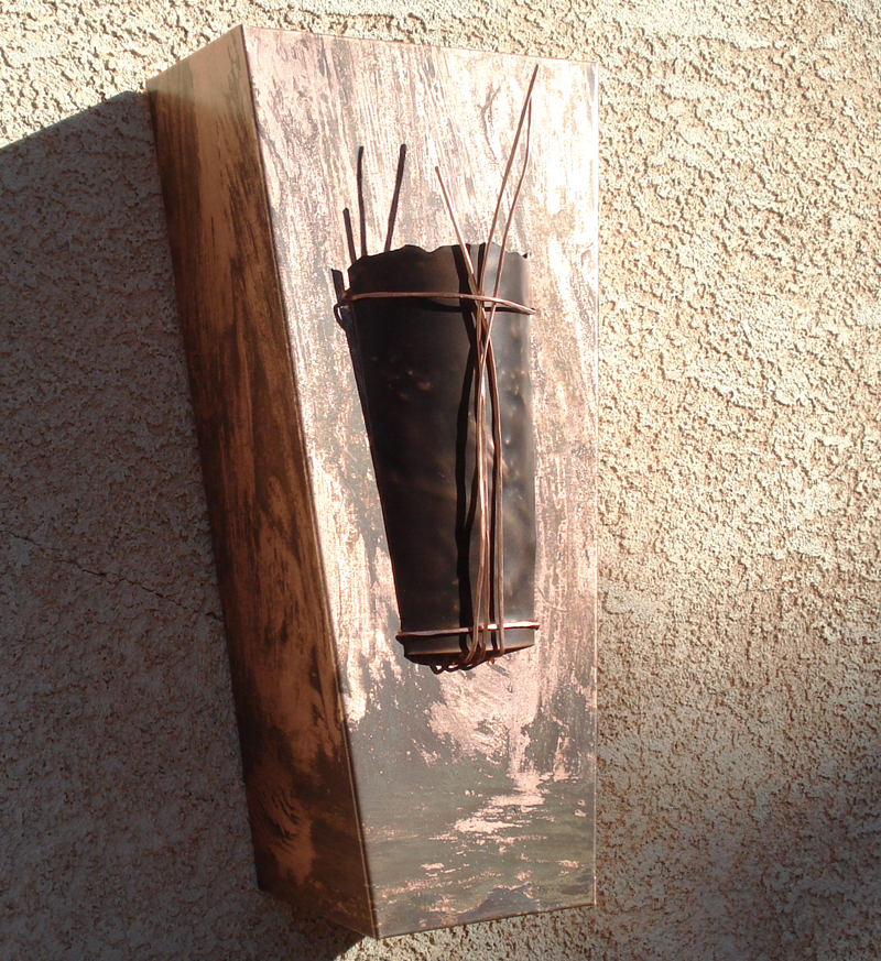 Copper Pocket Light Sconce by Mike Dumas Copper Designs Inc.