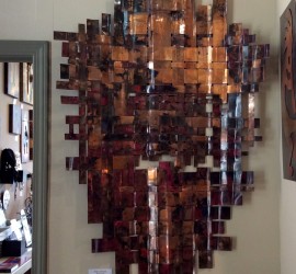 Recycled copper art // Weaving // contemporary style // rustic design by Mike Dumas Copper Designs