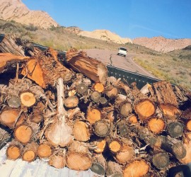 Wood Pile // Winter at Mike Dumas Copper Designs