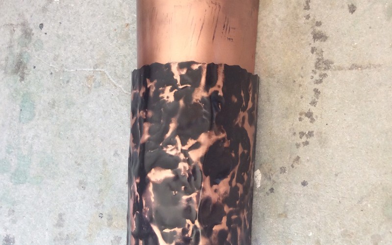 Copper light // rustic style from the copper shop at Mike Dumas Copper Designs