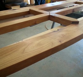 Furniture maker // Rustic Style // custom furniture // wooden headboard by Mike Dumas Copper Designs