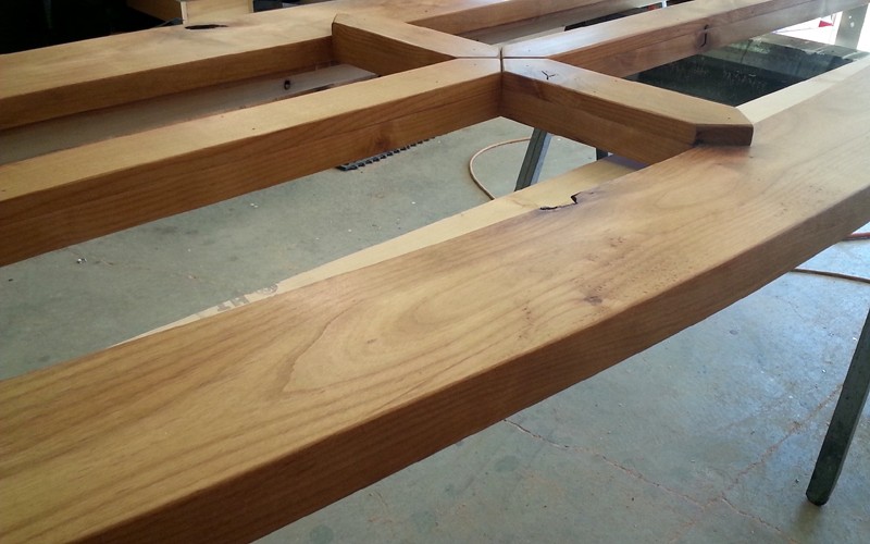 Furniture maker // Rustic Style // custom furniture // wooden headboard by Mike Dumas Copper Designs